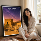 Ras Al Khaima - UAE - Travel Art Print Wall Deco Poster - Travel Art Poster Print