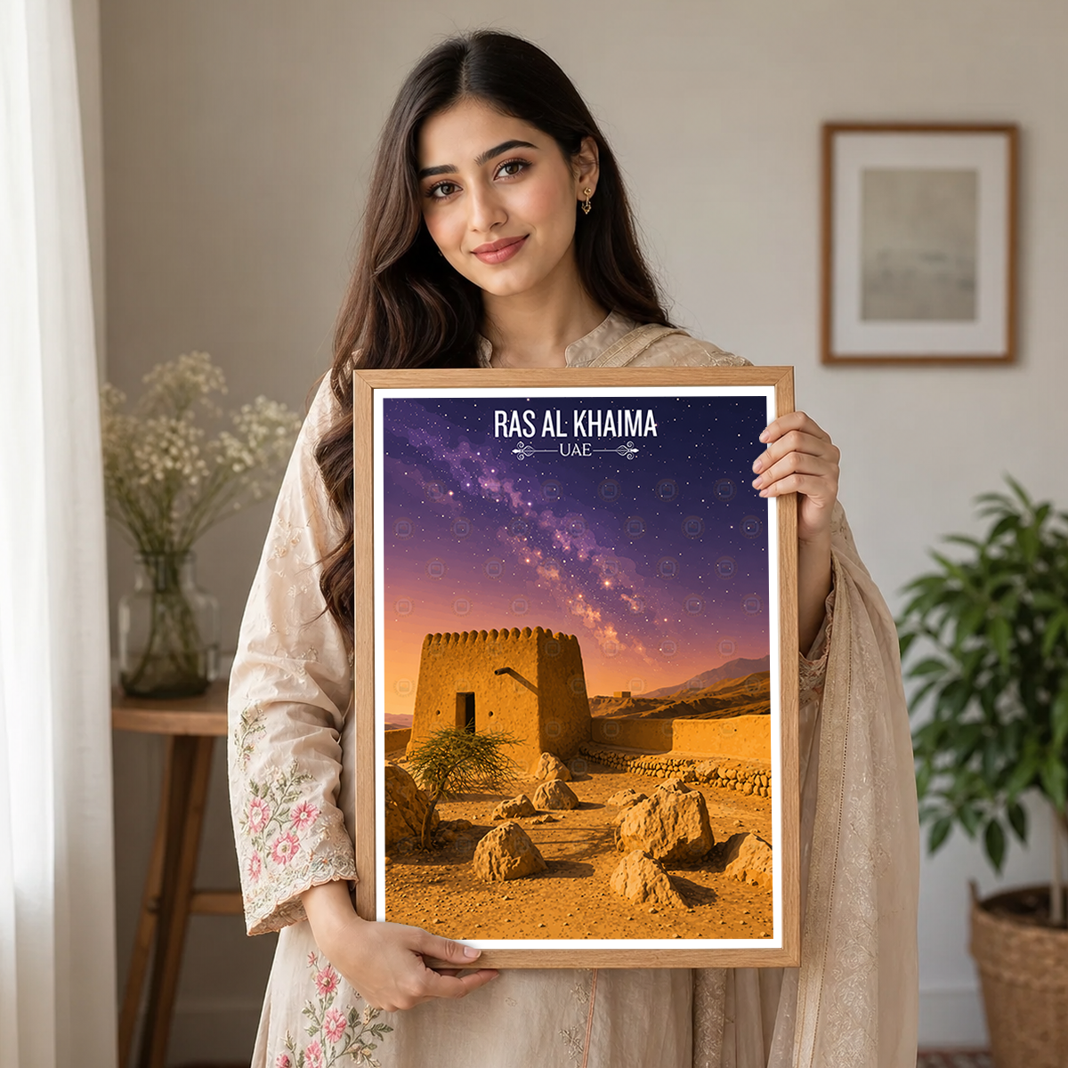 Ras Al Khaima - UAE - Travel Art Print Wall Deco Poster - Travel Art Poster Print