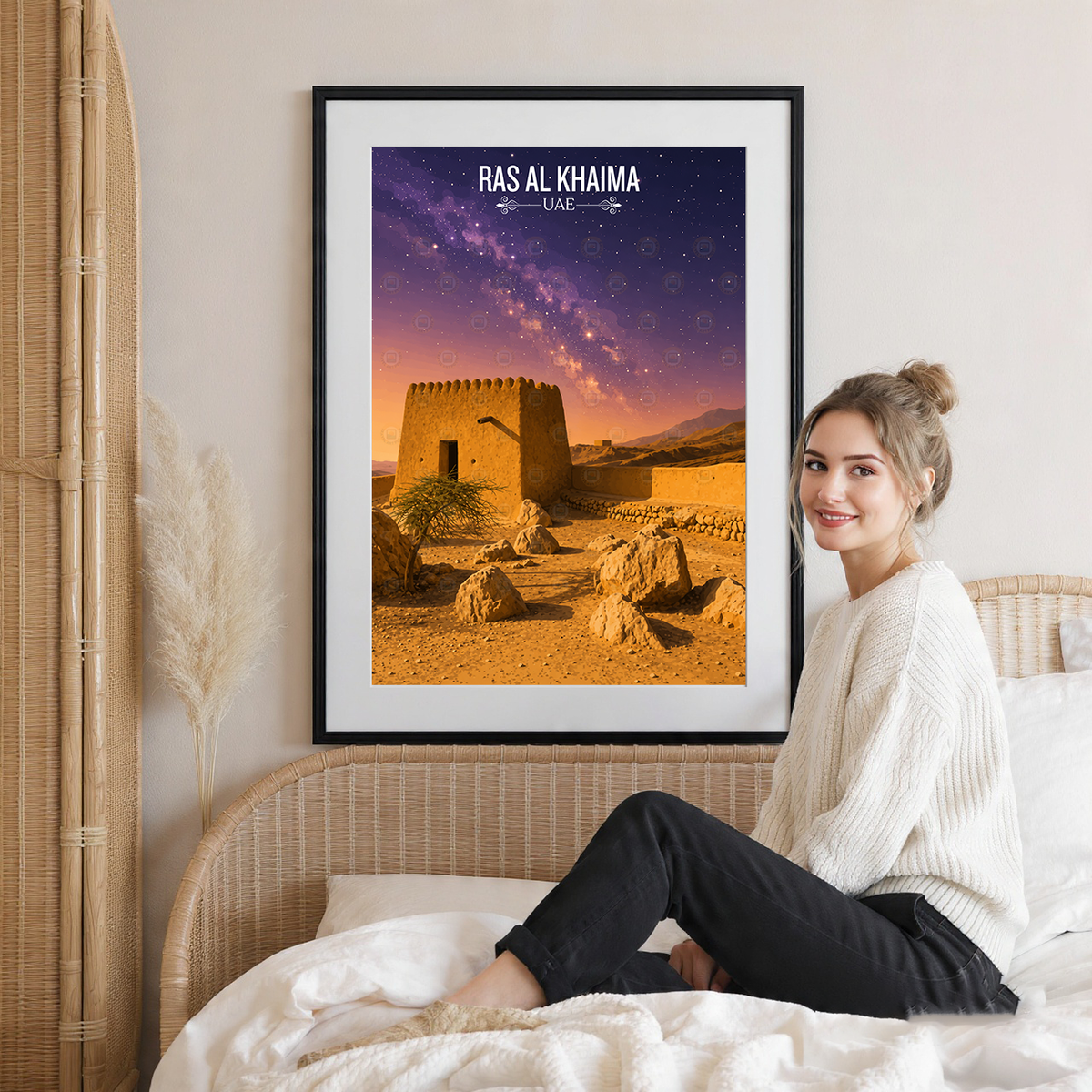Ras Al Khaima - UAE - Travel Art Print Wall Deco Poster - Travel Art Poster Print
