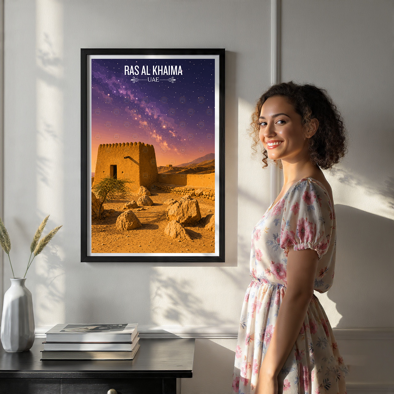 Ras Al Khaima - UAE - Travel Art Print Wall Deco Poster - Travel Art Poster Print
