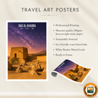 Ras Al Khaima - UAE - Travel Art Print Wall Deco Poster - Travel Art Poster Print