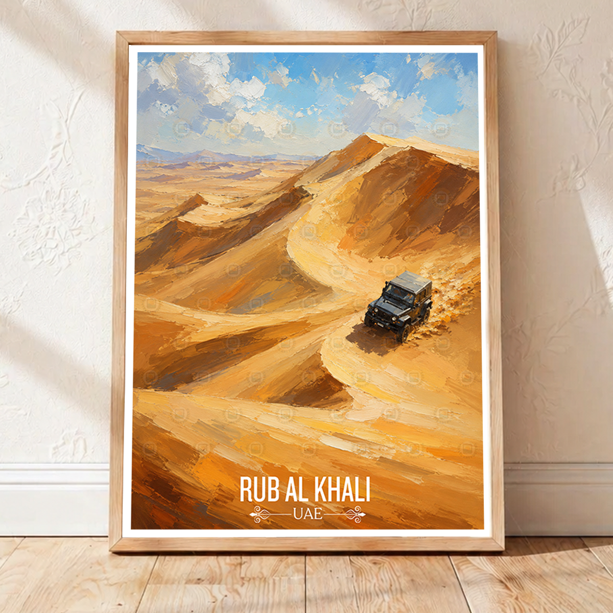 Rub al Khali - UAE - Travel Art Print Wall Deco Poster - Travel Art Poster Print