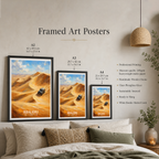 Rub al Khali - UAE - Travel Art Print Wall Deco Poster - Travel Art Poster Print