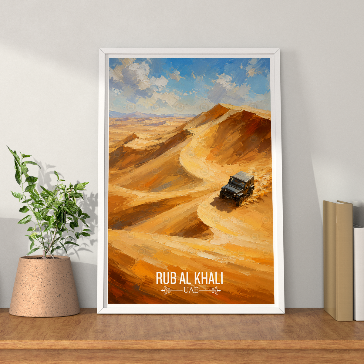 Rub al Khali - UAE - Travel Art Print Wall Deco Poster - Travel Art Poster Print