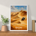 Rub al Khali - UAE - Travel Art Print Wall Deco Poster - Travel Art Poster Print