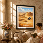 Rub al Khali - UAE - Travel Art Print Wall Deco Poster - Travel Art Poster Print