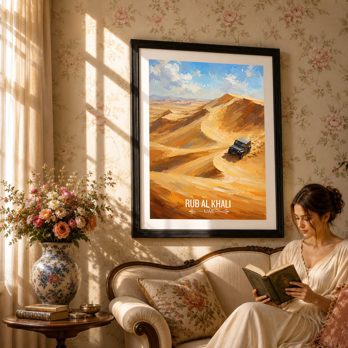 Rub al Khali - UAE - Travel Art Print Wall Deco Poster - Travel Art Poster Print