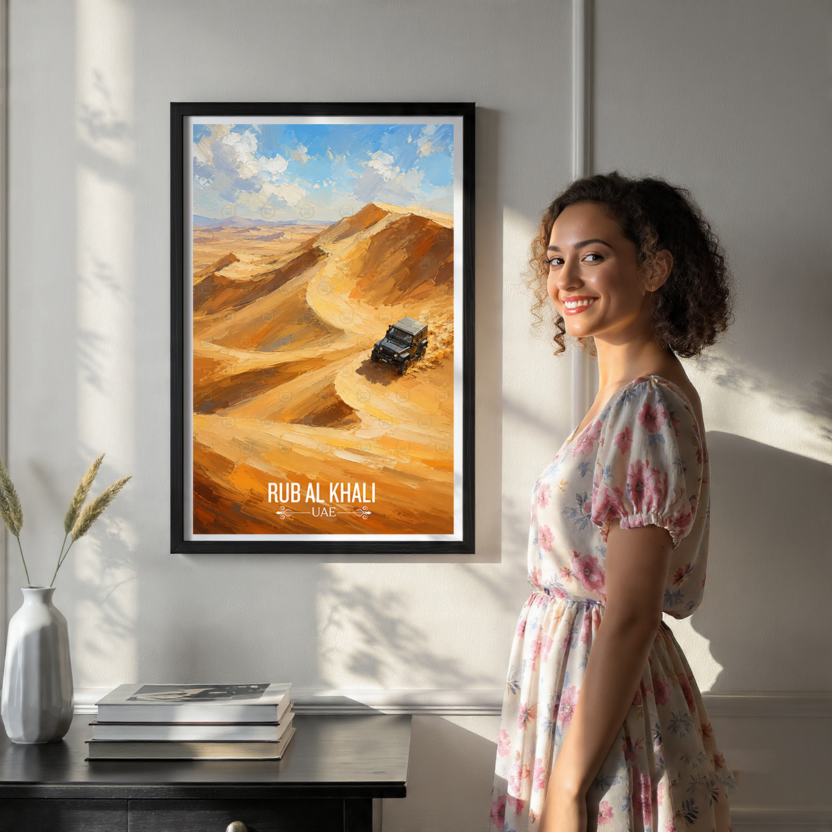 Rub al Khali - UAE - Travel Art Print Wall Deco Poster - Travel Art Poster Print
