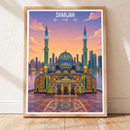 Sharjah - UAE - Travel Art Print Wall Deco Poster - Travel Art Poster Print