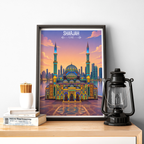Sharjah - UAE - Travel Art Print Wall Deco Poster - Travel Art Poster Print