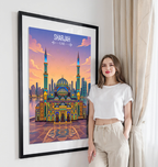 Sharjah - UAE - Travel Art Print Wall Deco Poster - Travel Art Poster Print
