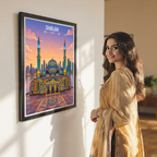 Sharjah - UAE - Travel Art Print Wall Deco Poster - Travel Art Poster Print