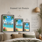 UAE - Travel Art Print Wall Deco Poster - Travel Art Poster Print