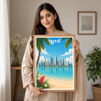 UAE - Travel Art Print Wall Deco Poster - Travel Art Poster Print