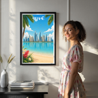 UAE - Travel Art Print Wall Deco Poster - Travel Art Poster Print