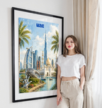 UAE - Travel Art Print Wall Deco Poster - Travel Art Poster Print