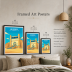 Ark Fortress - Uzbekistan - Travel Poster Vintage Style Wall Art Print - Art Print - Travel Art Poster