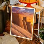 Khiva - Uzbekistan - Travel Poster Vintage Style Wall Art Print - Art Print - Travel Art Poster
