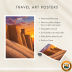 Khiva - Uzbekistan - Travel Poster Vintage Style Wall Art Print - Art Print - Travel Art Poster