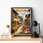 Ben Thanh - Vietnam - Travel Poster Vintage Style Wall Art Print - Art Print - Travel Art Poster