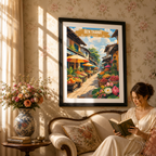 Ben Thanh - Vietnam - Travel Poster Vintage Style Wall Art Print - Art Print - Travel Art Poster
