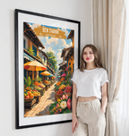 Ben Thanh - Vietnam - Travel Poster Vintage Style Wall Art Print - Art Print - Travel Art Poster