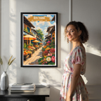 Ben Thanh - Vietnam - Travel Poster Vintage Style Wall Art Print - Art Print - Travel Art Poster