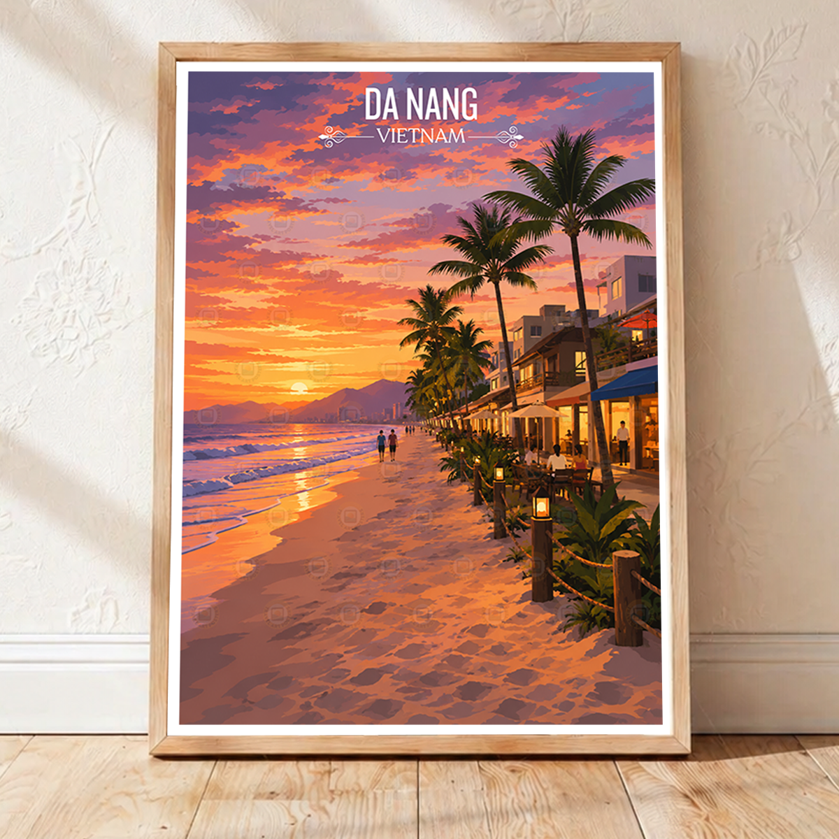 Da Nang - Vietnam - Travel Poster Vintage Style Wall Art Print - Art Print - Travel Art Poster