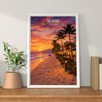 Da Nang - Vietnam - Travel Poster Vintage Style Wall Art Print - Art Print - Travel Art Poster