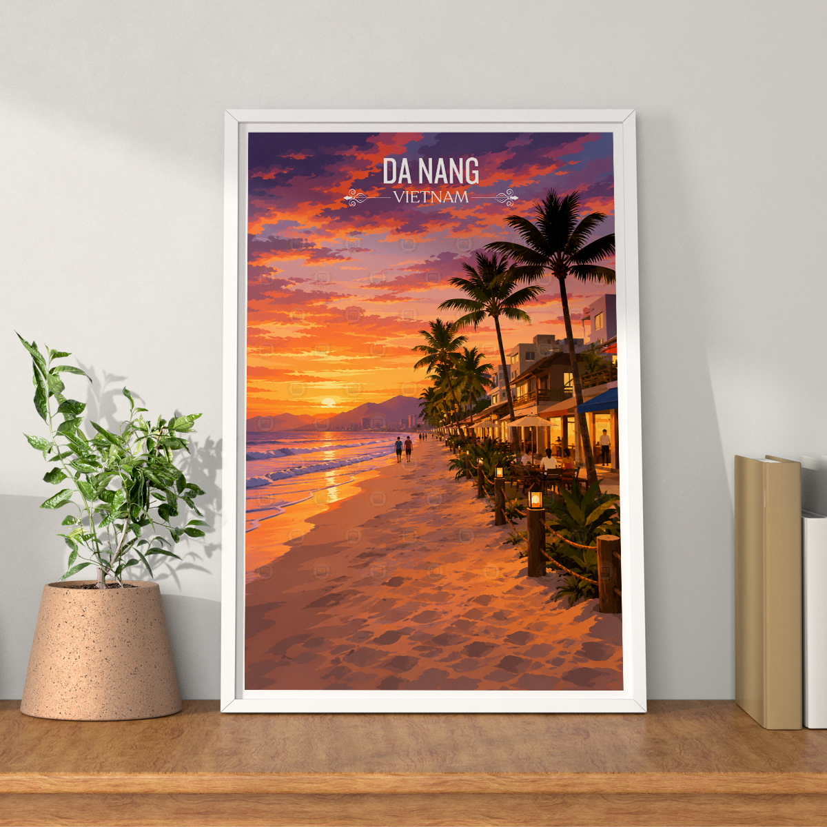 Da Nang - Vietnam - Travel Poster Vintage Style Wall Art Print - Art Print - Travel Art Poster
