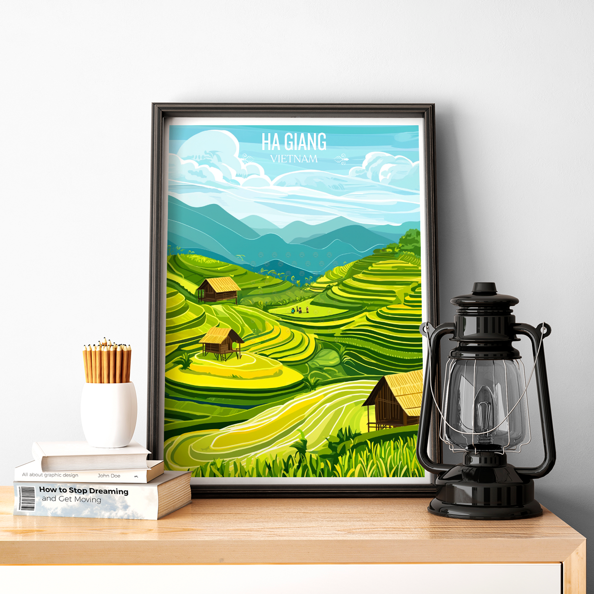 Ha Giang - Vietnam - Travel Poster Vintage Style Wall Art Print - Art Print - Travel Art Poster