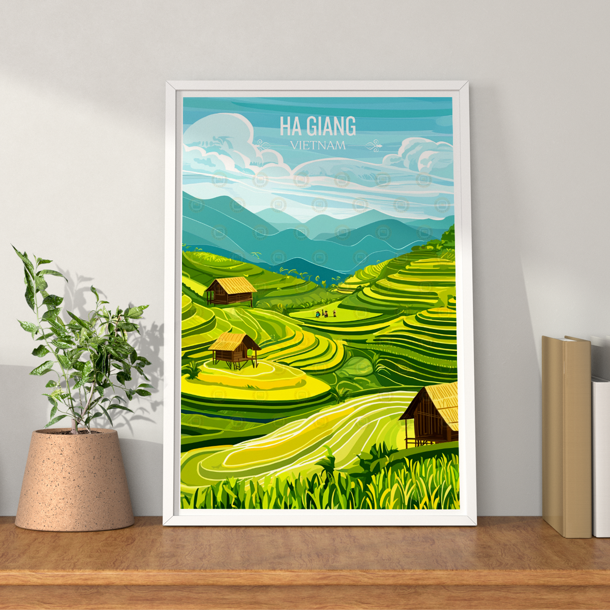 Ha Giang - Vietnam - Travel Poster Vintage Style Wall Art Print - Art Print - Travel Art Poster