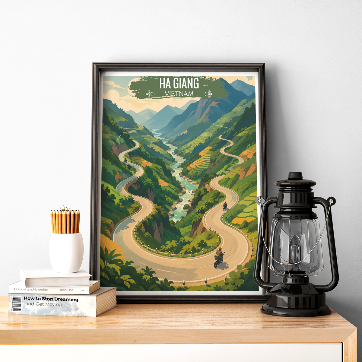 Ha Giang - Vietnam - Travel Poster Vintage Style Wall Art Print - Art Print - Travel Art Poster
