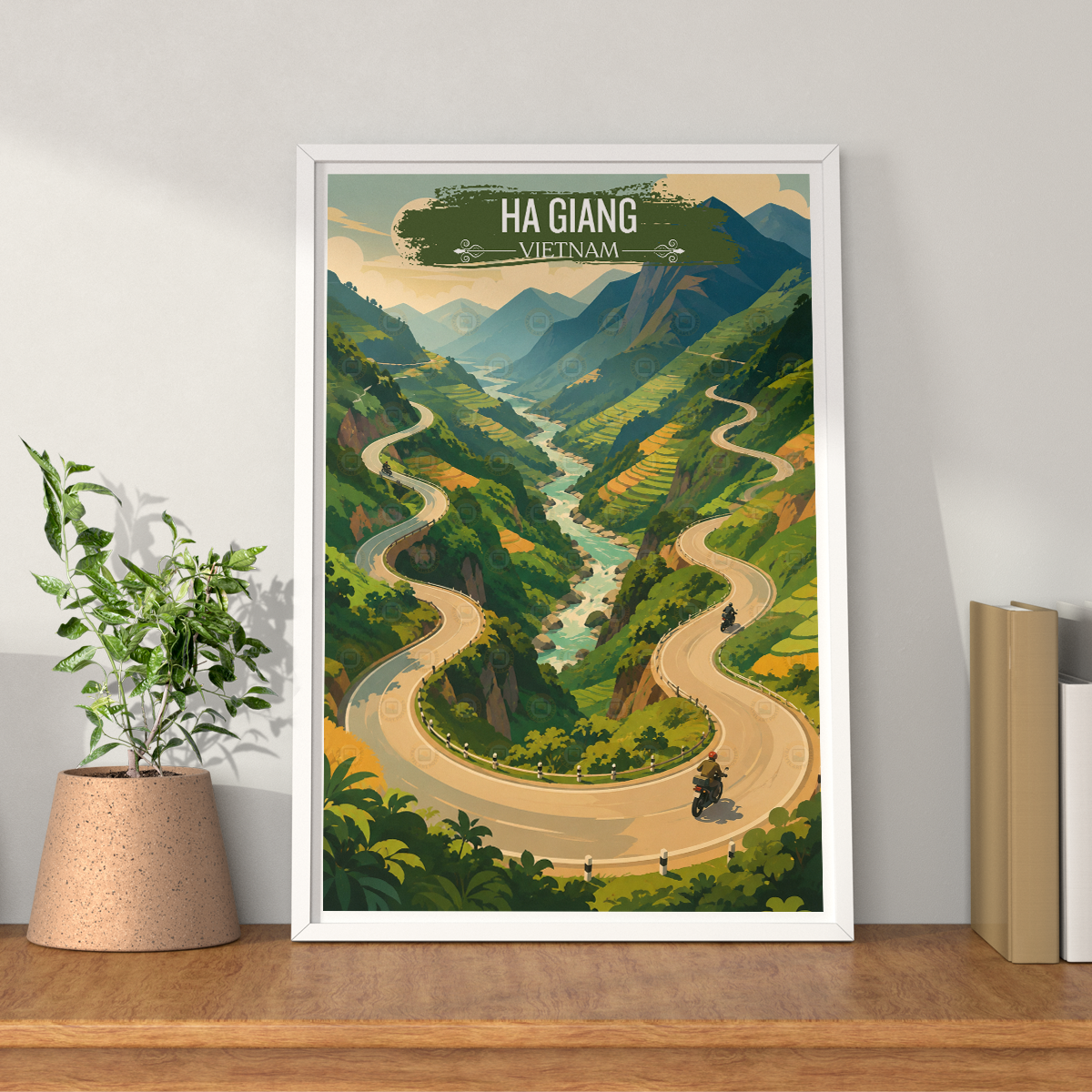 Ha Giang - Vietnam - Travel Poster Vintage Style Wall Art Print - Art Print - Travel Art Poster