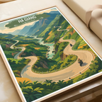 Ha Giang - Vietnam - Travel Poster Vintage Style Wall Art Print - Art Print - Travel Art Poster