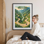 Ha Giang - Vietnam - Travel Poster Vintage Style Wall Art Print - Art Print - Travel Art Poster