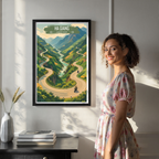 Ha Giang - Vietnam - Travel Poster Vintage Style Wall Art Print - Art Print - Travel Art Poster