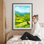 Ha Giang - Vietnam - Travel Poster Vintage Style Wall Art Print - Art Print - Travel Art Poster