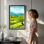 Ha Giang - Vietnam - Travel Poster Vintage Style Wall Art Print - Art Print - Travel Art Poster