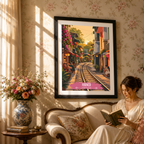Hanoi - Vietnam - Travel Poster Vintage Style Wall Art Print - Art Print - Travel Art Poster