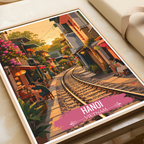 Hanoi - Vietnam - Travel Poster Vintage Style Wall Art Print - Art Print - Travel Art Poster