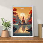 Hanoi - Vietnam - Travel Poster Vintage Style Wall Art Print - Art Print - Travel Art Poster