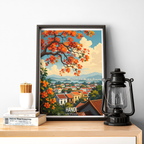 Hanoi - Vietnam - Travel Poster Vintage Style Wall Art Print - Art Print - Travel Art Poster