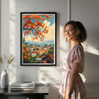 Hanoi - Vietnam - Travel Poster Vintage Style Wall Art Print - Art Print - Travel Art Poster