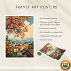 Hanoi - Vietnam - Travel Poster Vintage Style Wall Art Print - Art Print - Travel Art Poster