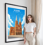 Ho Chi Minh - Vietnam - Travel Poster Vintage Style Wall Art Print - Art Print - Travel Art Poster
