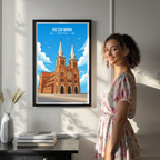Ho Chi Minh - Vietnam - Travel Poster Vintage Style Wall Art Print - Art Print - Travel Art Poster