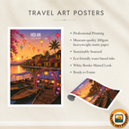 Hoi An - Vietnam - Travel Poster Vintage Style Wall Art Print - Art Print - Travel Art Poster