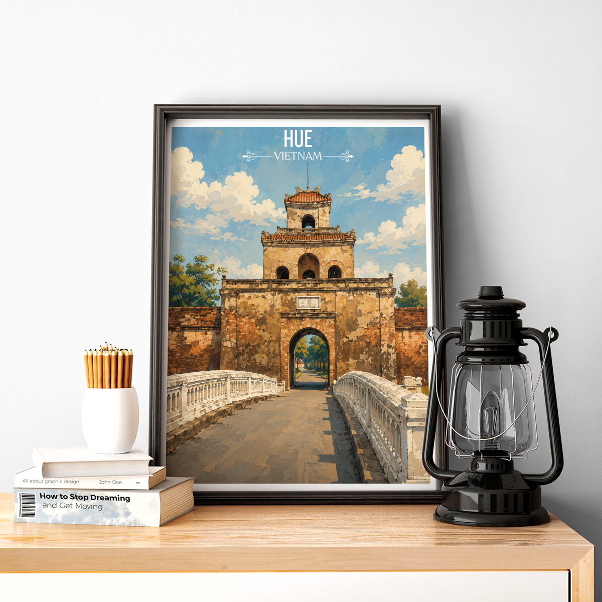 Hue - Vietnam - Travel Poster Vintage Style Wall Art Print - Art Print - Travel Art Poster