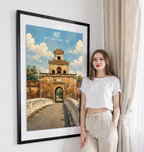 Hue - Vietnam - Travel Poster Vintage Style Wall Art Print - Art Print - Travel Art Poster